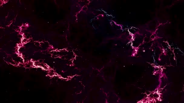 Csillagok Háttér Repülés Űrben — Stock videók