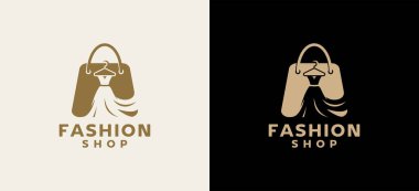 İçinde eldiven sembolü olan şık bir moda logosu. Moda mağazası, giyim mağazası, giyim markası, butik ve şık bir perakende şirketi için mükemmel..