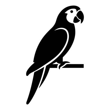 Bright parrot illustration ideal for tropical and wildlife designs.