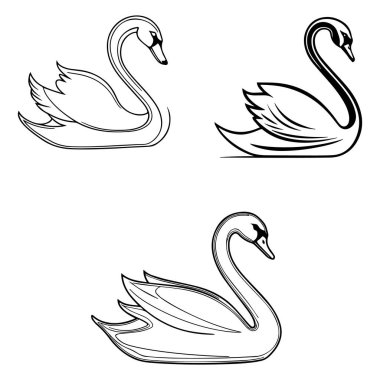 Minimum kuğu çizgisi zarif ve romantik tasarımlar için mükemmel..