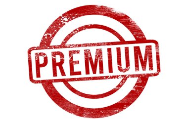 Beyaz arkaplanda kırmızı etiket