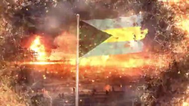 Savaşta dalgalanan Bahamalar bayrağı yırtıldı