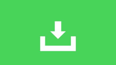 Web, Uygulama ve Dijital Arayüz Tasarımları için Animasyon İndirme Simgesi