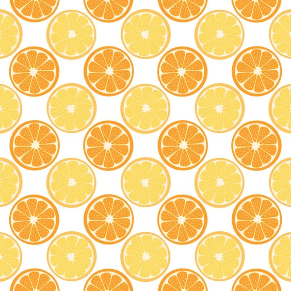Beyaz arka planda kusursuz turuncu ve limon dilimleri