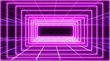 Parlak çizgileri ve perspektif ızgarası olan neon pembe tünel fütüristik bir bilim kurgu görüntüsü yaratıyor. Müzik videoları, dijital arka planlar, kulüp görselleri, teknoloji tanıtımları ve modern promosyon arzusu için mükemmel.