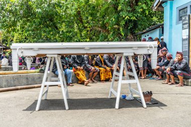 Jogja, 5 Eylül 2025. Sri Susuhunan Pakubuwono XIII 'ün cenazesi Mataram Kraliyet Mezarları Kompleksi, Imogiri, Bantul, Yogyakarta Özel Bölgesi.