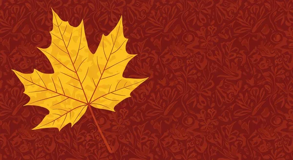 vektör sonbahar yaprak arka plan