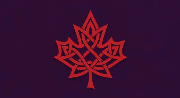 Akçaağaç yaprağı logo vektör tasarımı