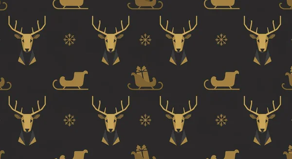 geyik desensiz vektör çizimi