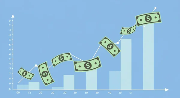 Beyaz arkaplanda dolar işareti