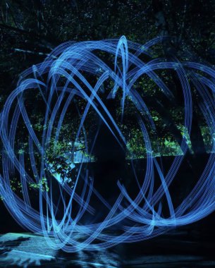 Şehrin güzel gece manzarası