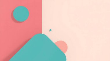 3 boyutlu oluşturma ile asgari soyut afiş arkaplanı