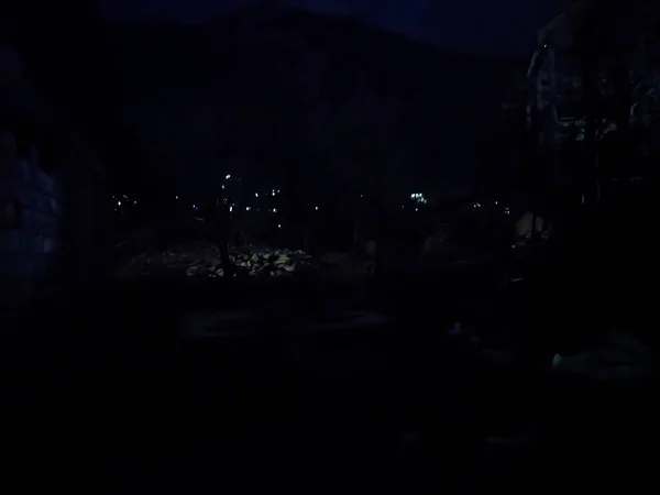 Şehrin güzel gece manzarası