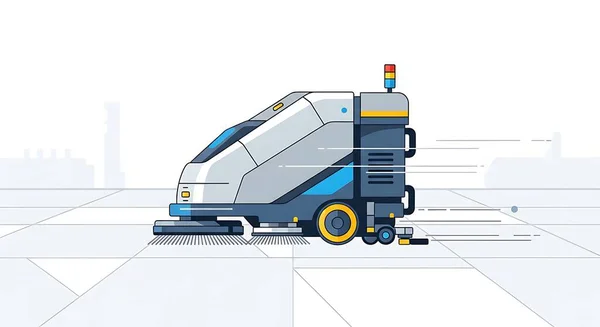 Elektrik süpürgesiyle araba temizleme konsepti. vektör illüstrasyonu