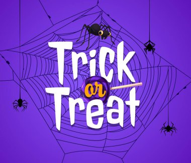 Cadılar Bayramı pankartımızı örümcek ağı etrafında komik örümceklerle süsleyeceğiz. Cadılar bayramı partisi parti vektörünü örümcek ağında ya da örümcek ağında şirin örümceklerle selamlayacağız.