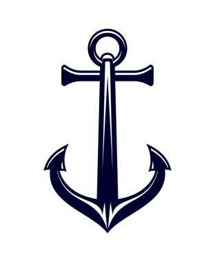 Gemi çapası, tekne donanımı ve deniz kraliyet sembolü taşıyıcı hanedanlık. Denizcilik ya da donanma amblemi, okyanus yelkenli yarışı ve deniz yat kulübü rozeti ve yelkenli dövmesi için yelkenli demirleme.