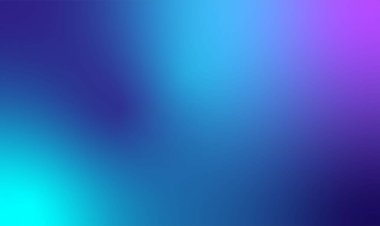 Web Sitesi Banner Sunumu ve Mobil Masaüstü Tasarımı için Pürüzsüz Canlı Harmanlanmış Soyut Mavi Neon Gradyan Arkaplanı ve Yumuşak Parlak Modern Renkli Dijital Duvar Kağıdı