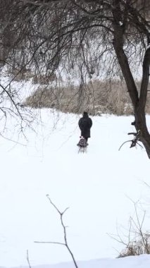Karla kaplı bir dala tünemiş dikkatli bir karga kış sahnesinde uçuyor. Çırılçıplak ağaçlar ve asgari yeşillik hakim, çelişkili dokular üzerine bir çalışma..