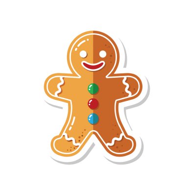 Renkli düğmeli zencefilli kurabiye, klasik bir bayram ziyafeti..