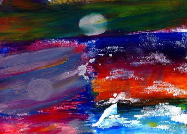 beautiful oil paints on canvas, artwork painting in abstract style.