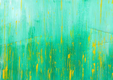 Grunge doku arka planı, klasik model. Akrilik boya kullanılarak boyanmış yeşil arkaplan resmi