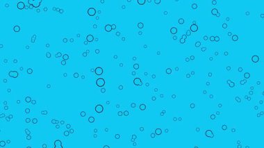 Parlak efektler ve pürüzsüz geçişlerle büyüleyici daire kabarcık animasyonu