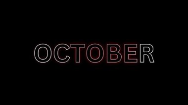 Film şeridi sınırlarıyla video Ekim mp4 dosya sunumu