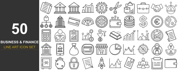 Grafik tasarımı, web gelişimi ve yaratıcı projeler için mükemmel 50 eşsiz, el çizimi sanat ikonu dizisi..