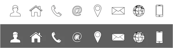 Hem olumlu hem de negatif biçimlerde gösterilen, çeşitli nesneleri ve yapıları gösteren basit çizgi simgeleri kümesi.