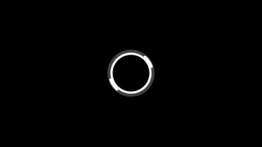 Web ve uygulama arayüzleri için hafif titreşim efektli dairesel yükleme animasyonu