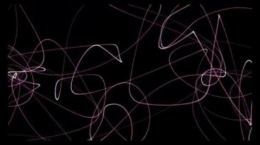 Dijital projeler için çarpıcı 4k çözünürlükte soyut parçacık dalga arkaplan döngüsü büyüleyici