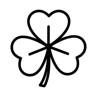 Üç yapraklı yoncanın minimalist bir simgesi. Genelde iyi şans ve Aziz Patrick Günü kutlamalarıyla ilişkilendirilir. Çeşitli tasarım projeleri, web ve yazdırma için ideal.