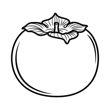 Beyaz arka planda izole edilmiş basit ama zarif bir hurma resmi. Hurmanın eşsiz şekli ve ayırt edici yaprağı tasarım için açıkça tanımlanmıştır..