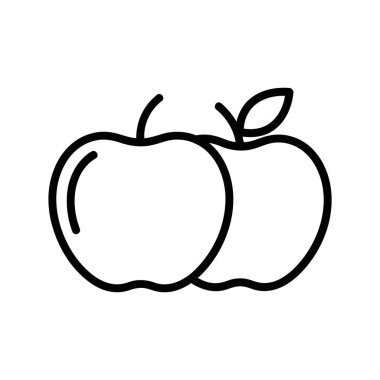 İki elmanın kendine özgü şekil ve dokusunu vurgulayan minimalist bir çizimi. Tasarım basitliği ve berraklığı vurguluyor, onu çeşitli uygulamalar için ideal kılıyor.