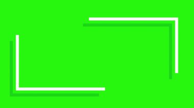 Metin ve kopyalama alanı için beyaz dikdörtgen çubukları içeren yeşil ekran animasyonu