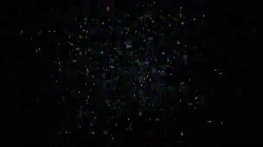 Parti ve olay videoları için mükemmel yüksek çözünürlüklü 4K konfeti animasyonu