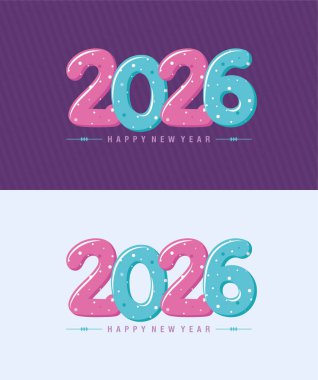 2026 yılının kabarcık biçimi votuvalet temalı vektör yaratıcı dizayn