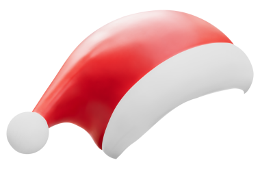 Noel Baba şapkası takın.