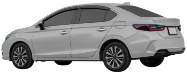 Arka plan gri sedan araba