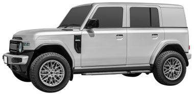 Gri SUV elektrikli araba