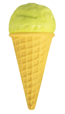 Waffle külahında limonlu dondurma