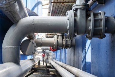 Atık su arıtma göletleri için boru hattı