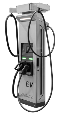 Gri elektrikli araç şarj aletini çalıştır.