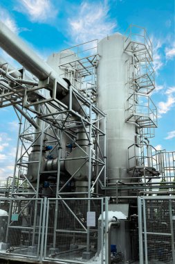 Endüstriyel egzoz arıtma sistemi veya ıslak temizleme sistemi