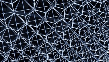 Paslanmaz çelik. Çatı için altıgen örgü.