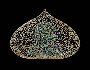 Kaynamış Cam Dekoratif Süsleme. İslami Mimarlık Ayrıntıları