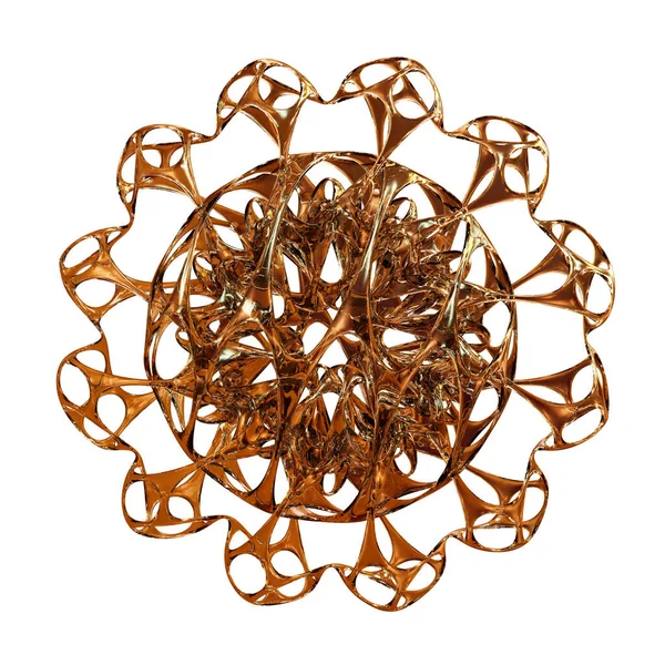 Beyaz Arkaplanda Soyut Cam Dekorasyon Süslemesi