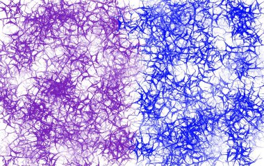 Mavi ve mor suluboya damarlar nazik akış çizgileriyle, rüya tasarımı projeleri için soyut arkaplan yüksek çözünürlüklü soyut doku.