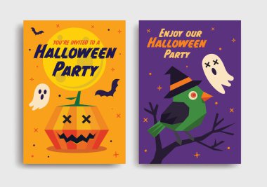 Cadılar Bayramı partisine balkabağı, neşeli hayaletler ve renkli kuşların olduğu bir partiye davet edildin. Eğlenmek için bize katılın.