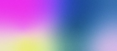 Pembe, mor, mavi ve yeşilin tonlarını içeren canlı gradyan arkaplan pürüzsüz ve renkli bir geçiş yaratıyor. Tasarım projeleri için ideal